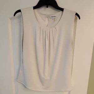 Calvin Klein white sleeveless top